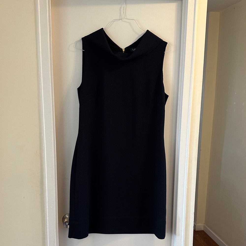 Lauren Ralph Lauren Navy Sleeveless Mini Dress Navy